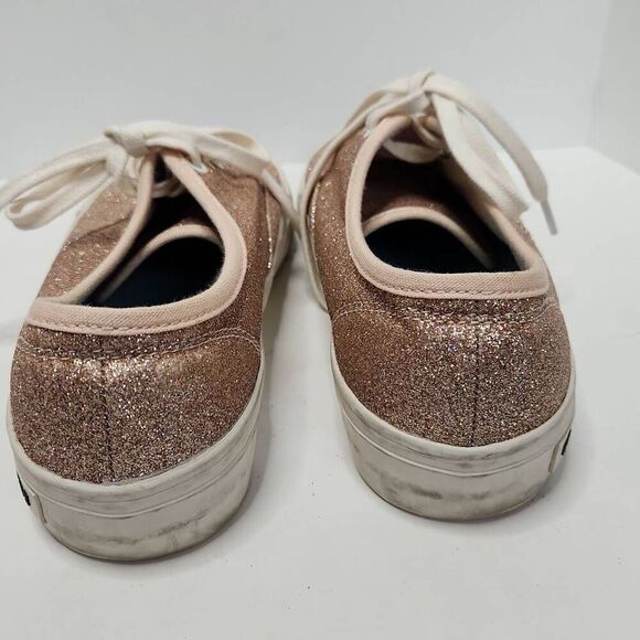 SeaVees J.Crew Womens Rose Gold Sparkle Glitter Legend Sneaker Shoes Size 6 - Picture 6 of 11